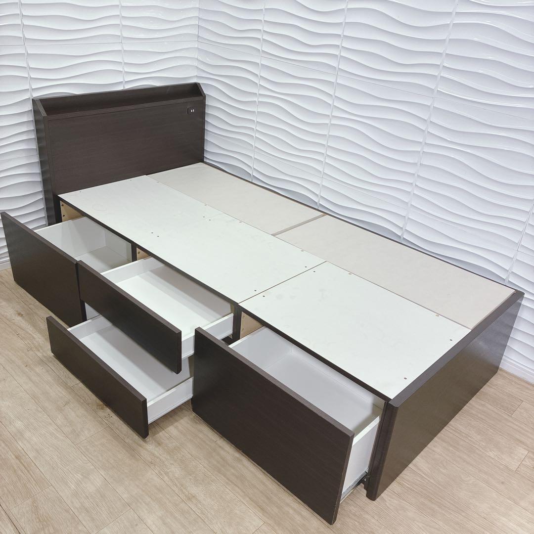 ◇ニトリ◇ベッドフレーム◇収納コンセント付◇シングル◇大阪兵庫京都奈良滋賀和歌山