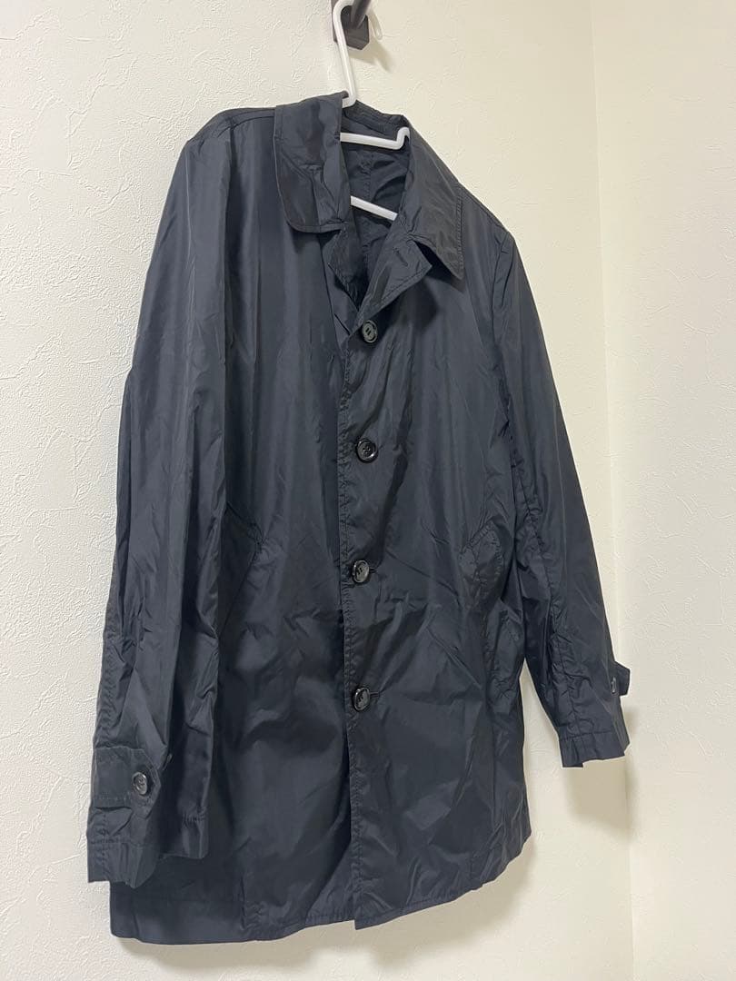 COMME des GARCONS HOMME ステンカラーコート S 黒
