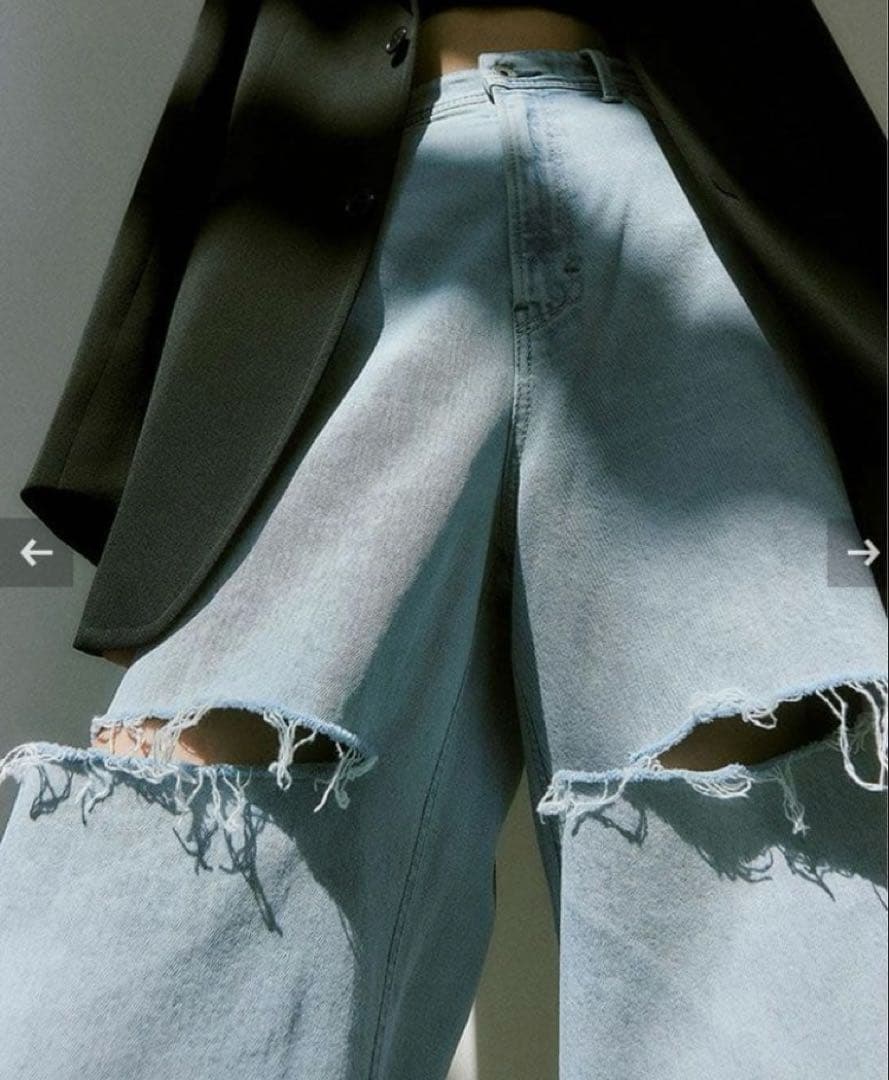 樋口かほりxYANUK クラッシュワイド デニム 22