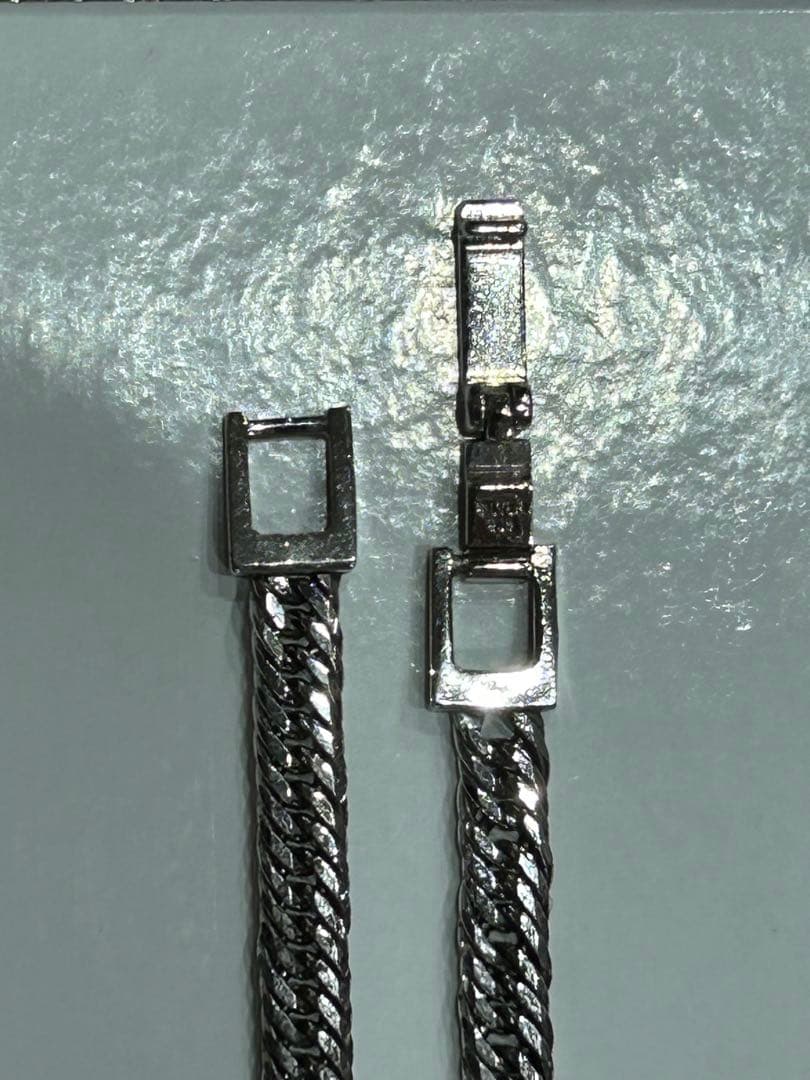 SILVER925 12面トリプル ダイヤモンドカット50cm