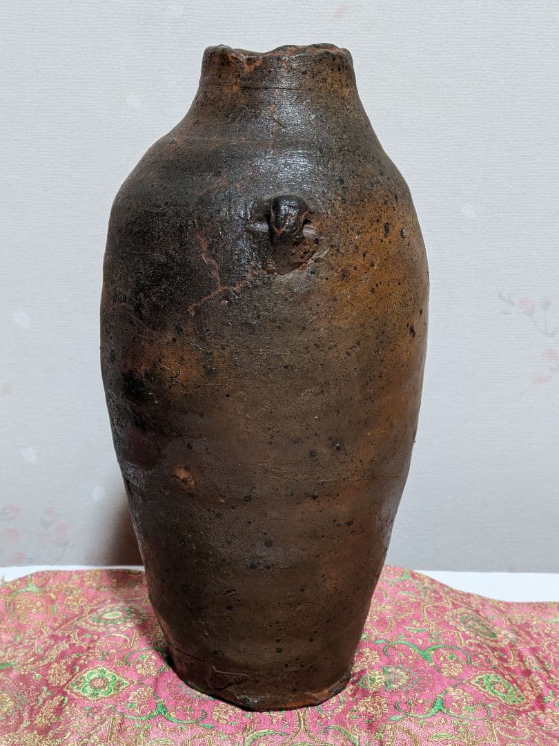 ♦珍物！時代物【在銘 古い焼締め】備前焼？コレクション 骨董品 アンティーク