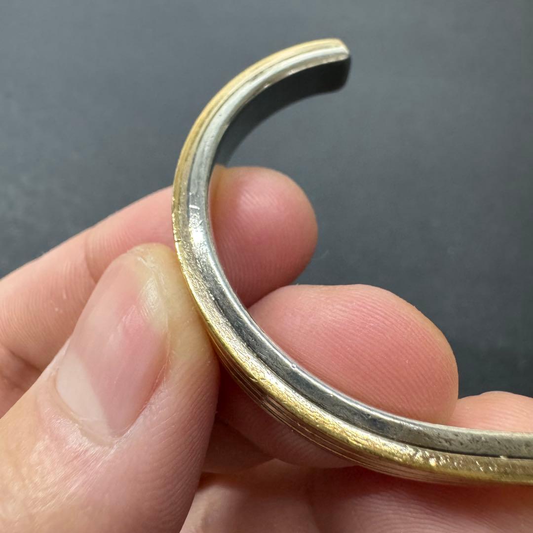 【12k × sterling silver】navajo バングル