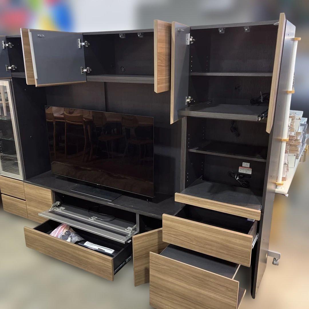 綾野製作所 フリージア 壁面TVボード 最高級TVシステムユニット 美品