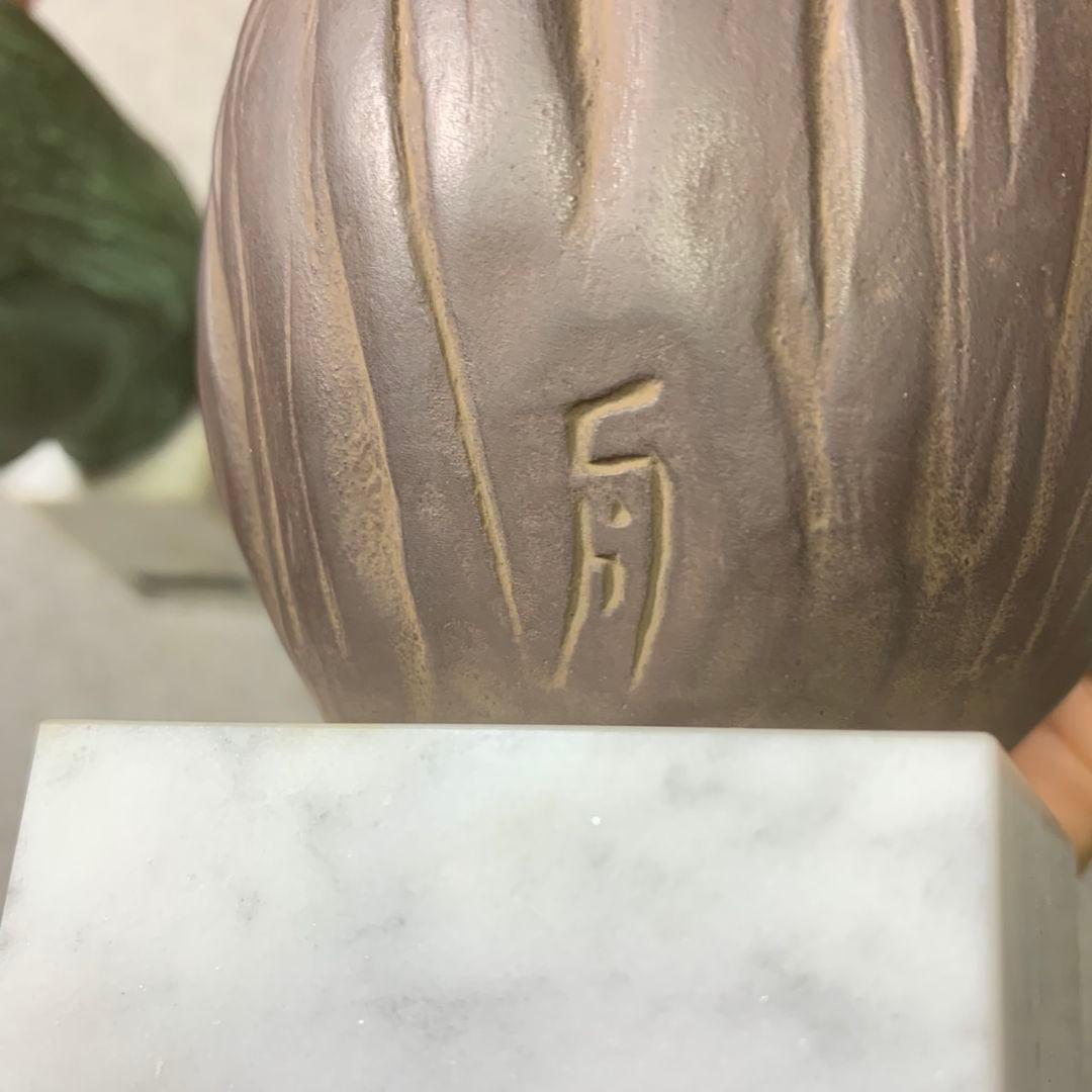 J628 舟越保武 ブロンズ像 「少女アンナ」「K嬢」　2体セット 彫刻