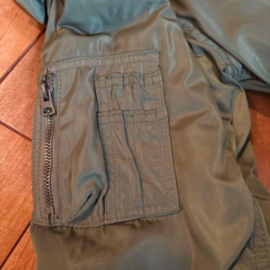 00s OLDGAP B-15 フライトジャケット M 襟ボア 中綿キルティング