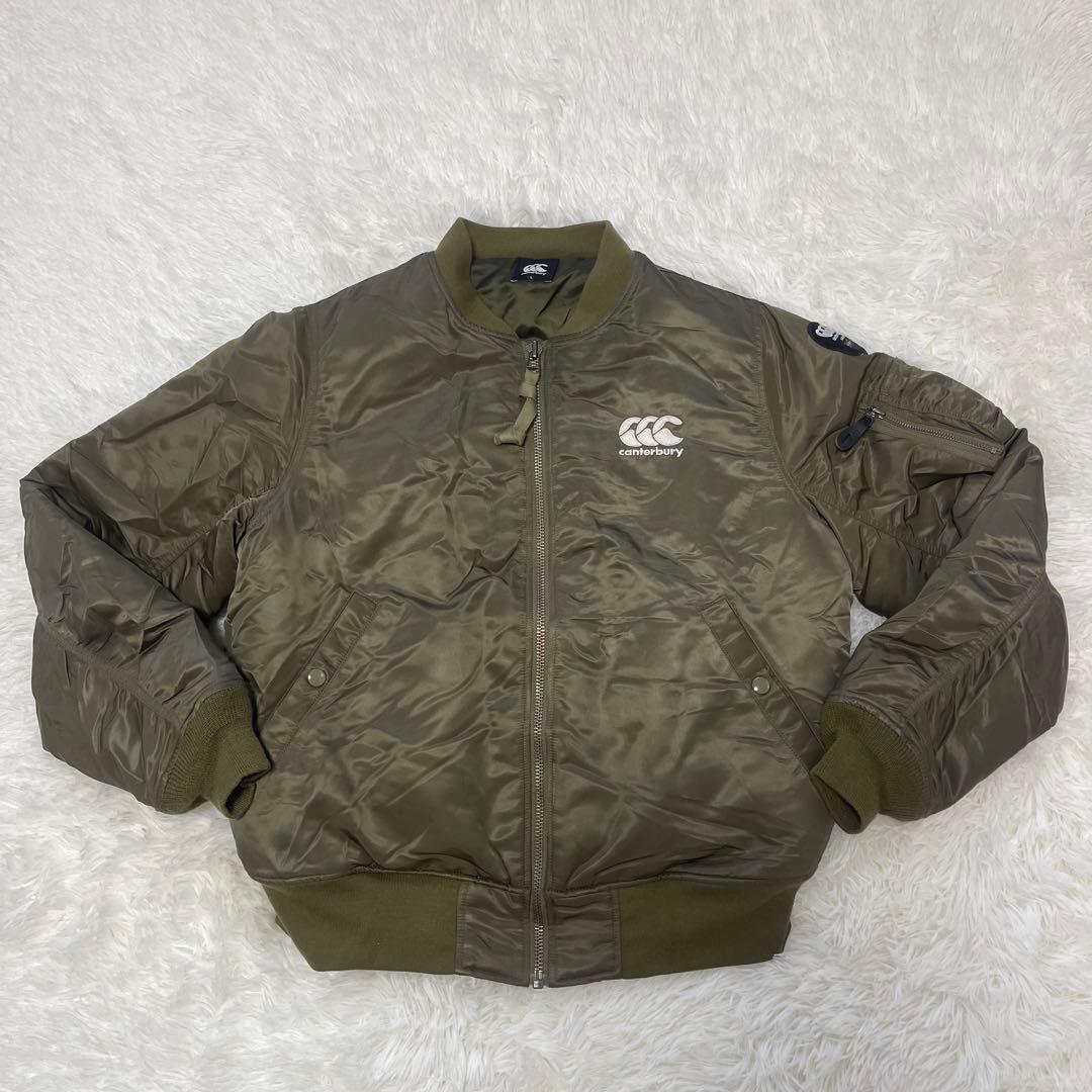 美品 Canterbury カンタベリー MA-1 フライトジャケット ブルゾン