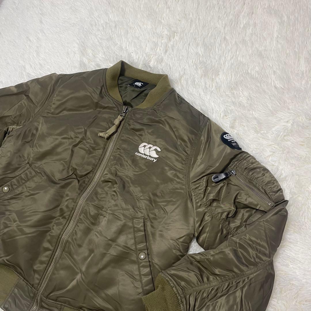 美品 Canterbury カンタベリー MA-1 フライトジャケット ブルゾン