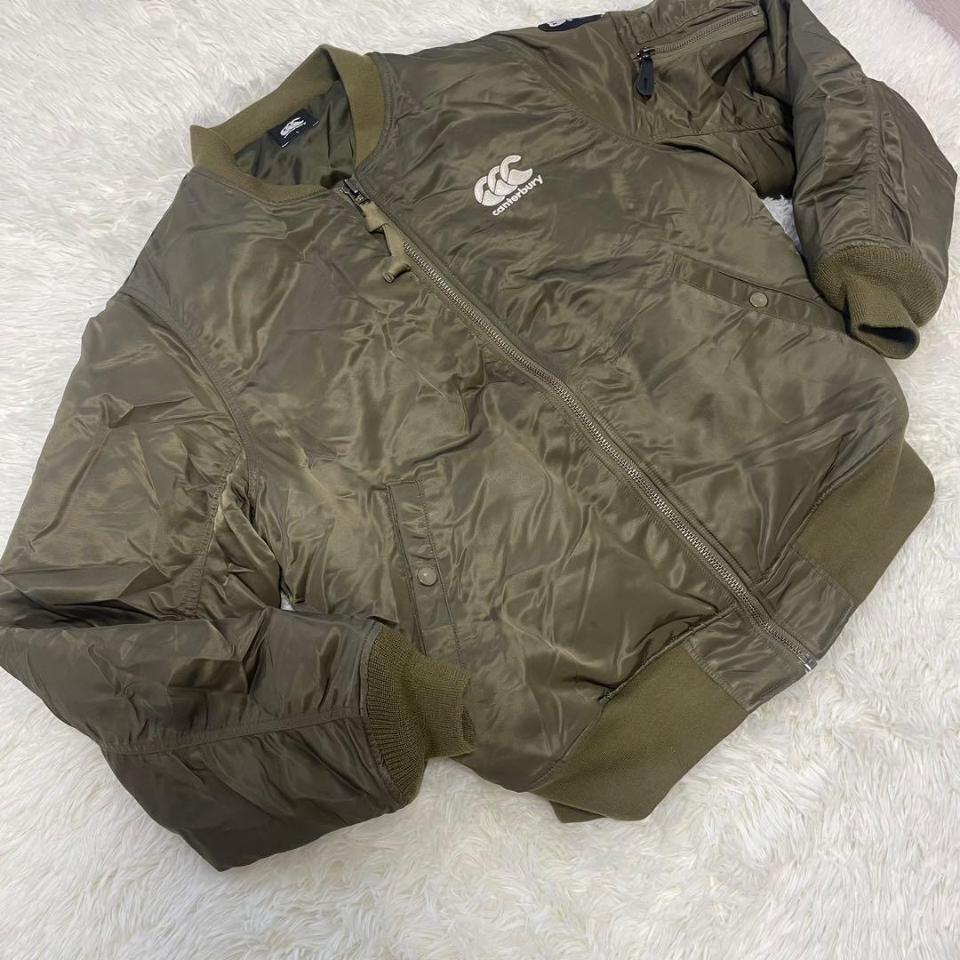 美品 Canterbury カンタベリー MA-1 フライトジャケット ブルゾン