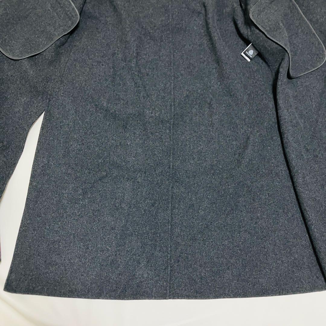23AW anuans リバーロングチェスターコート ピュアウール グレー
