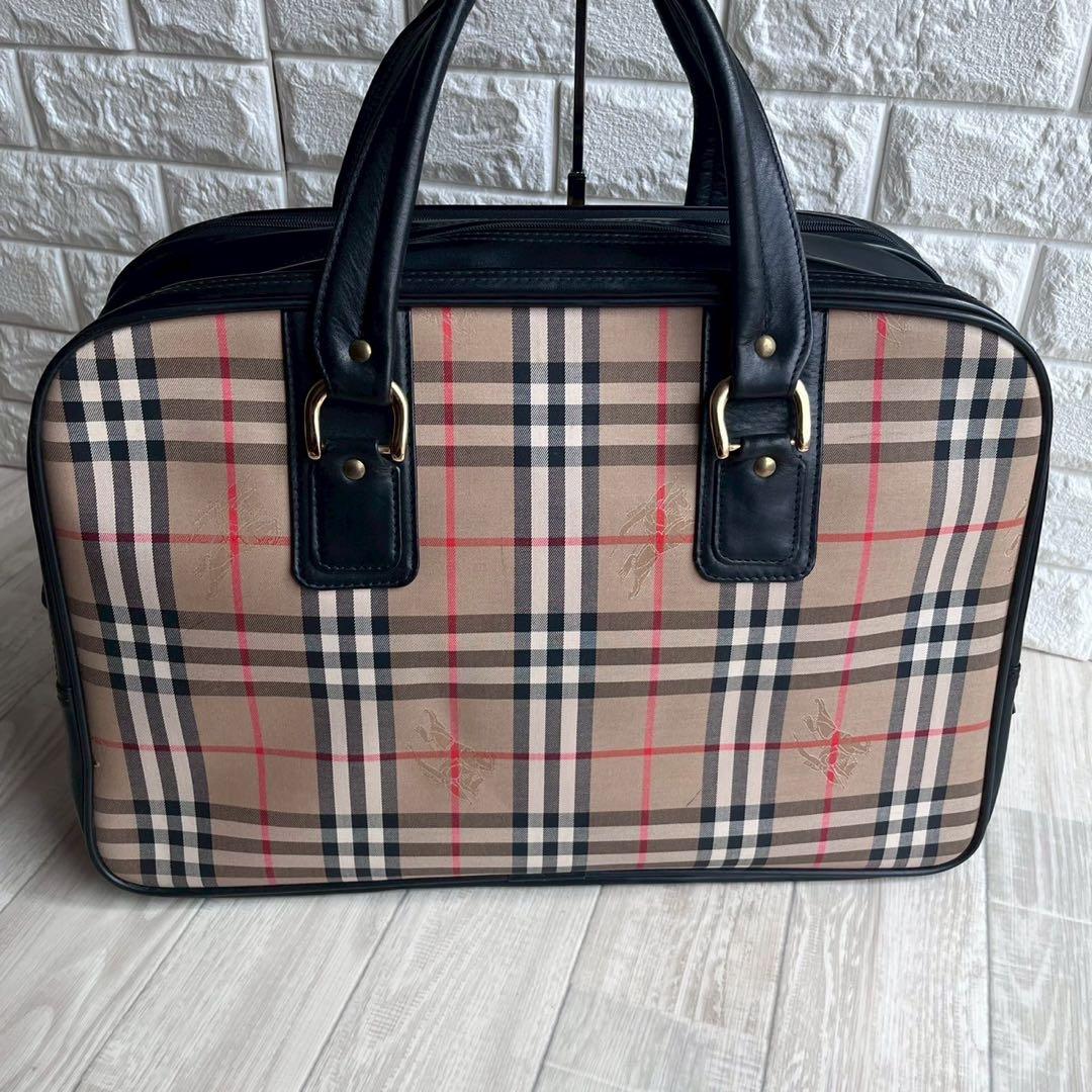 ⭐︎BURBERRY⭐︎ノバチェック ボストンバッグ 大容量 ヴィンテージ