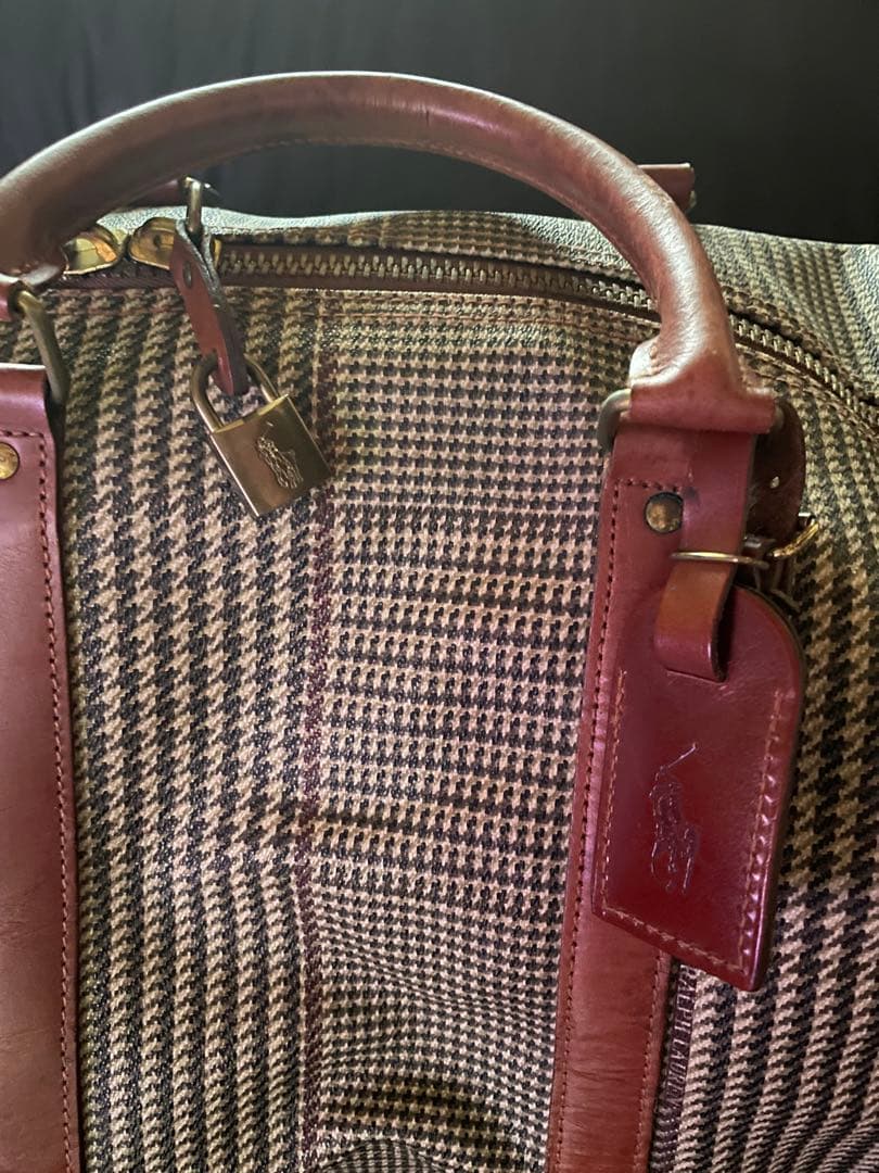 Polo Ralph Lauren ボストンバッグ グレンチェック 大容量