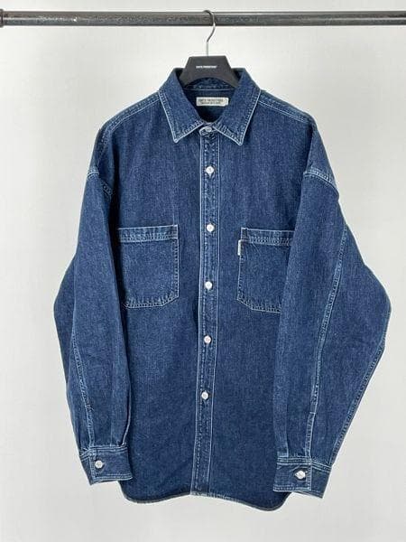 トップス COOTIE Denim Work Shirt Indigo Fade
