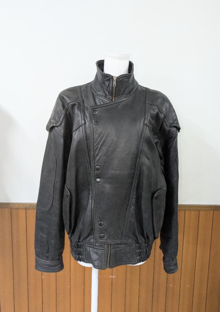 ラムレザー　ダブルブレストレザージャケット　U0922
