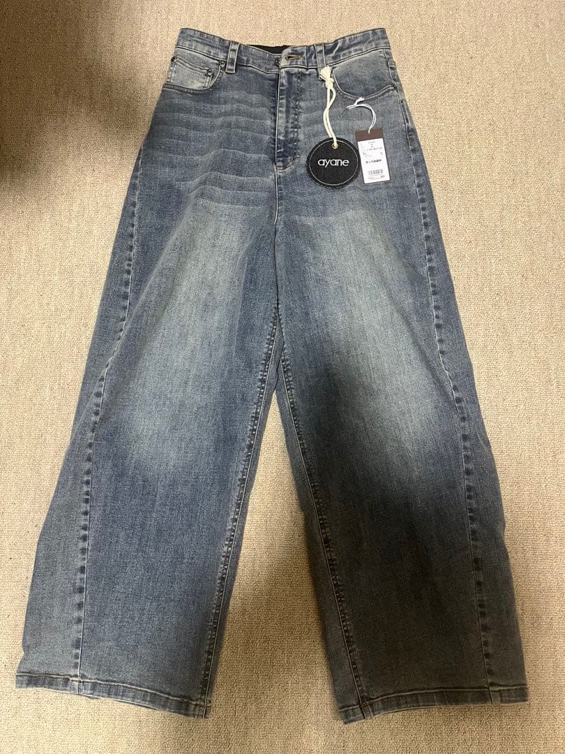 専用ayane アヤン バレルレッグデニムパンツ 36