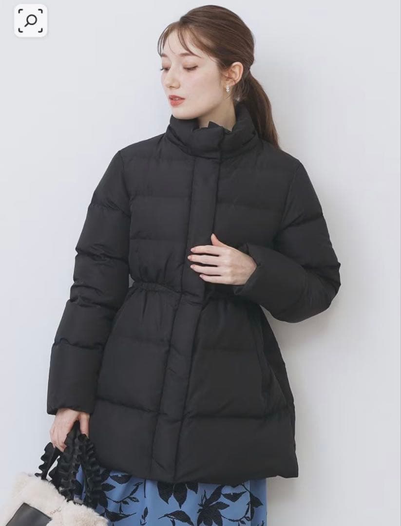 新品タグ付き　index KAWADAダウンドロストミドルコート 黒 M