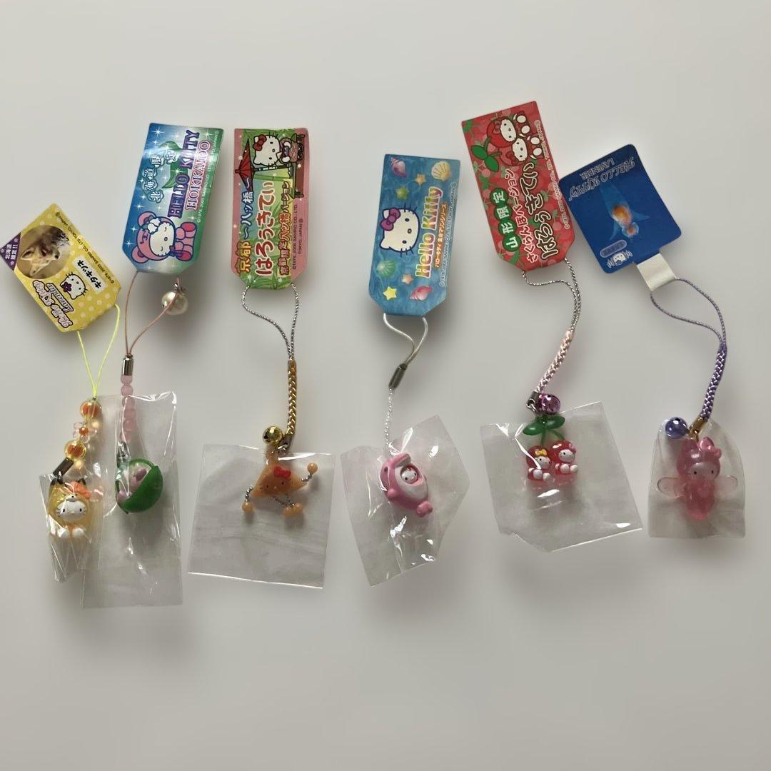 ご当地限定キティ 根付け６点セット