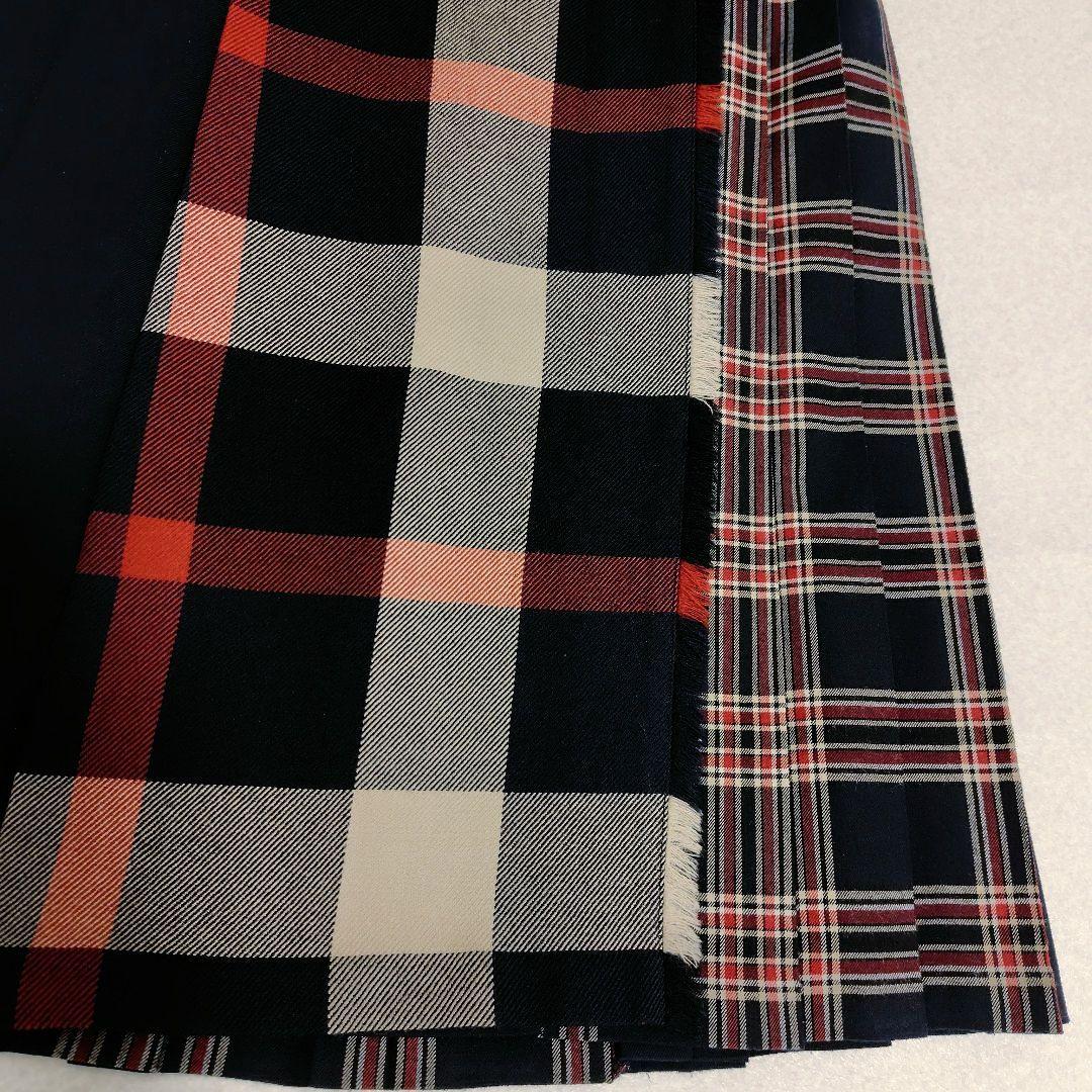 ◆美品◆ ブルーレーベル クレストブリッジ　プリーツスカート　紺　38 M