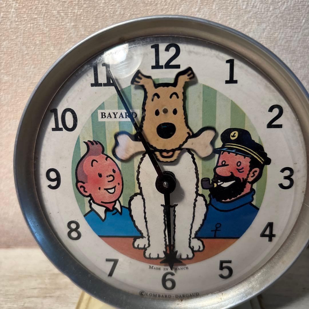 週末限定値段　希少品 フランス BAYARL社タンタンの冒険 置き時計フランス製