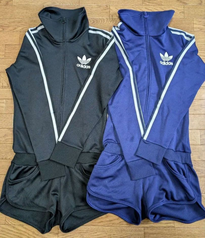 adidas rodeocrowns　コラボジャージ　オールインワン　黒　紺