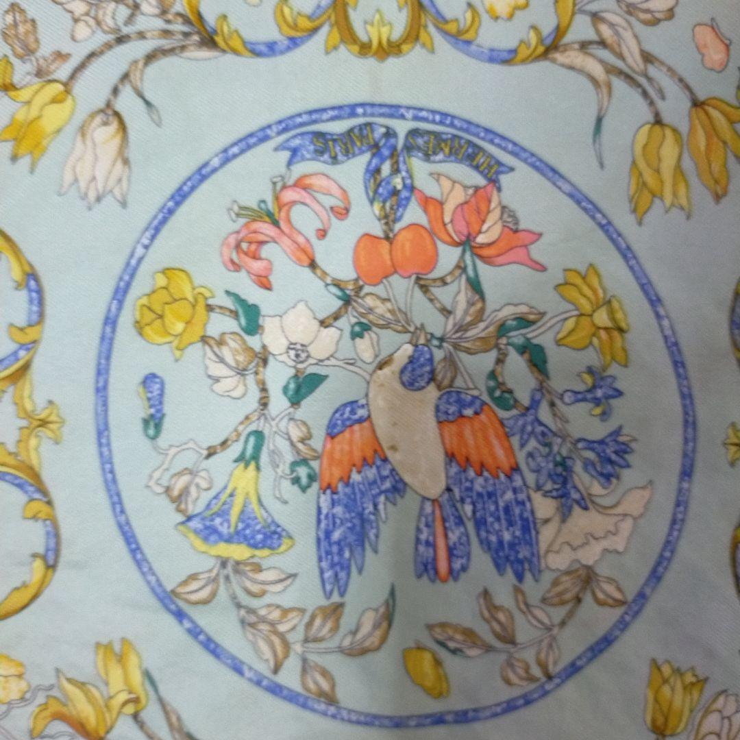 【HERMES エルメス】 東洋の石と西洋の細工 シルク カレ45