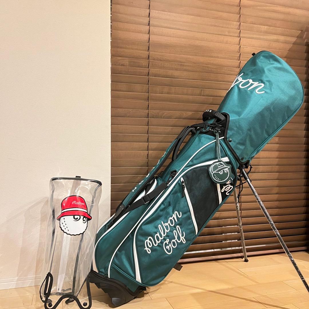 【即発送】25 MALBON マルボンゴルフ キャディバッグ ゴルフバッグ 緑