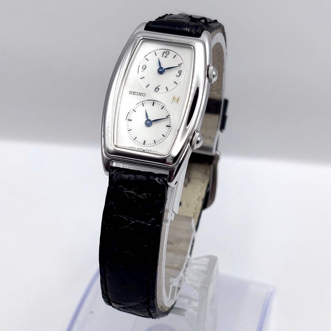 稼働品 新品電池 セイコー ノイエ デュアルタイム クォーツ レディース