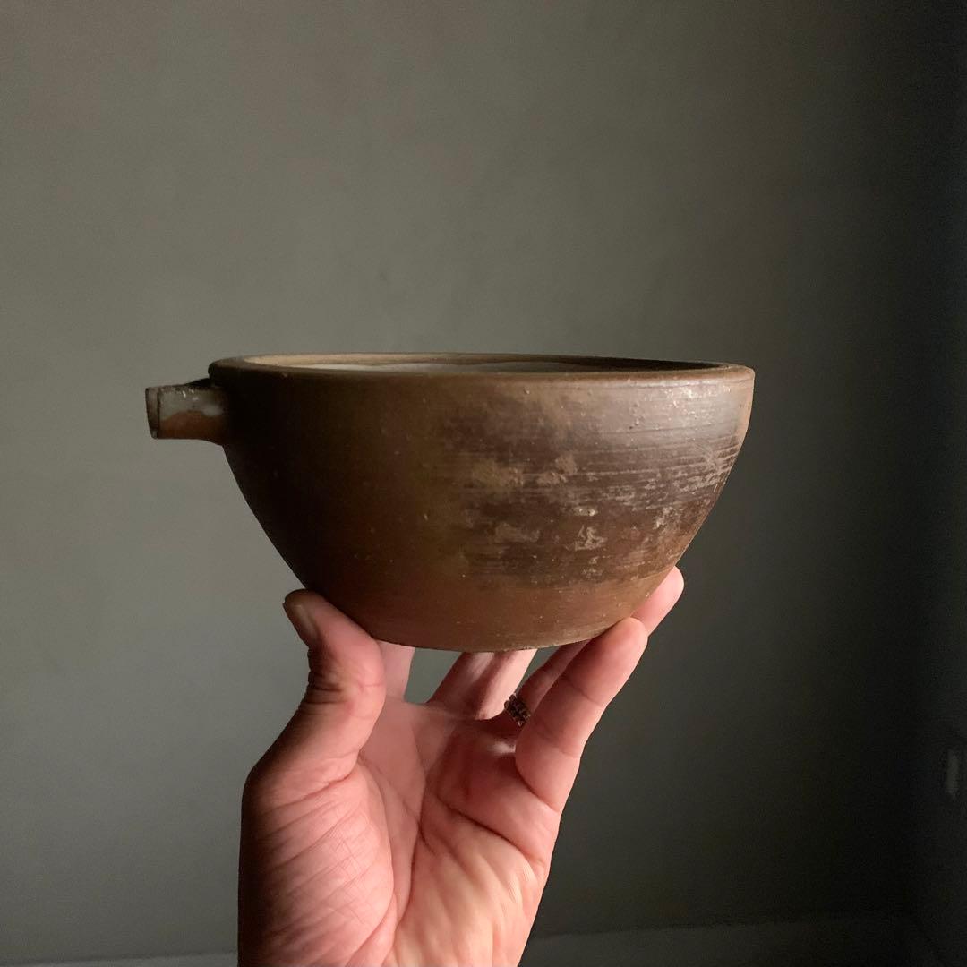 白丹波 片口 古美術 古道具 アンティーク 酒器 丹波焼 立杭焼