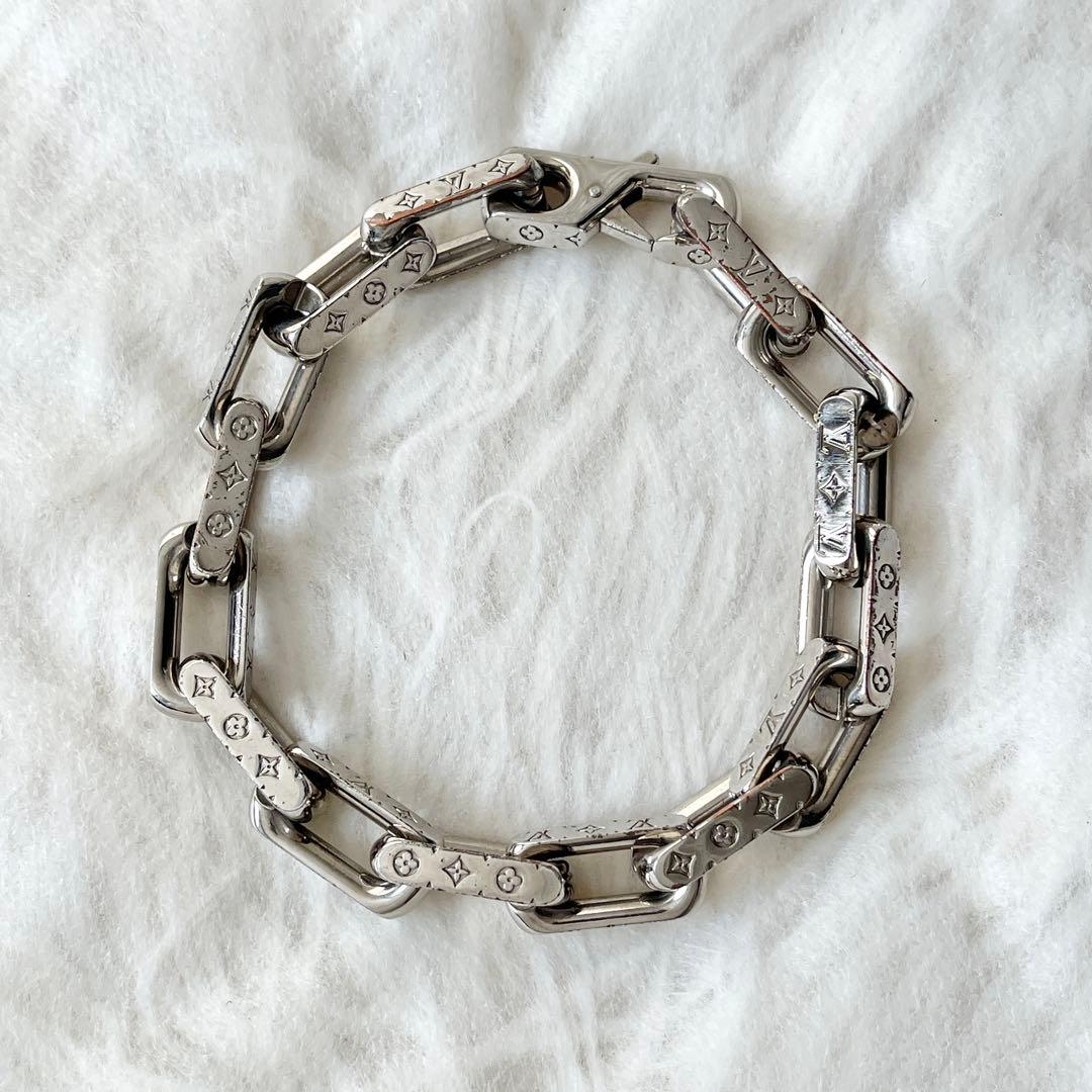 ルイヴィトン　モノグラム　ブレスレット　バングル M64224 コリエ　シルバー