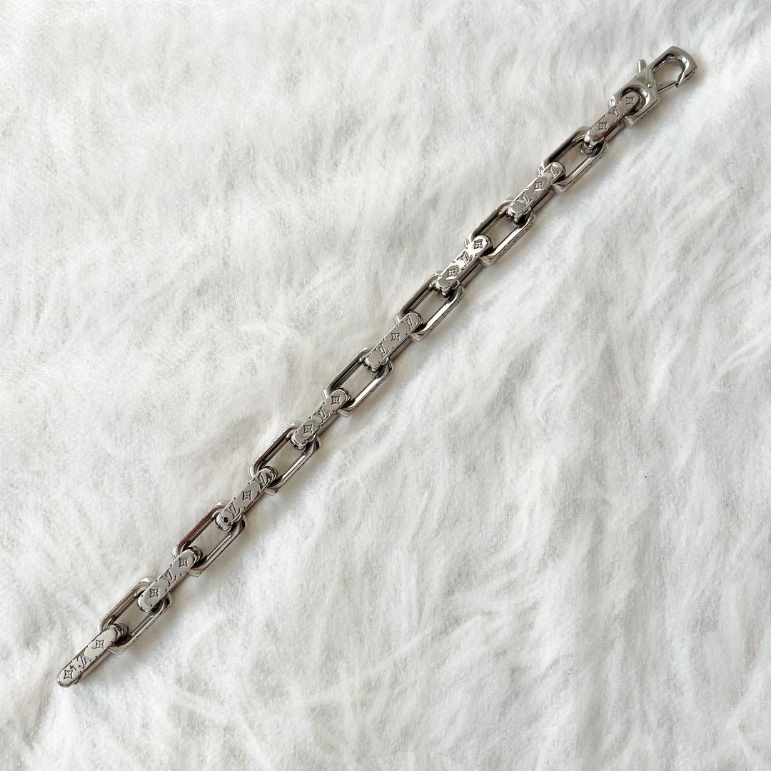 ルイヴィトン　モノグラム　ブレスレット　バングル M64224 コリエ　シルバー