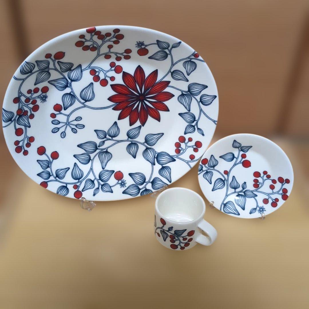 Arabia / Runo オーバルプレート、プレート、エスプレッソカップ