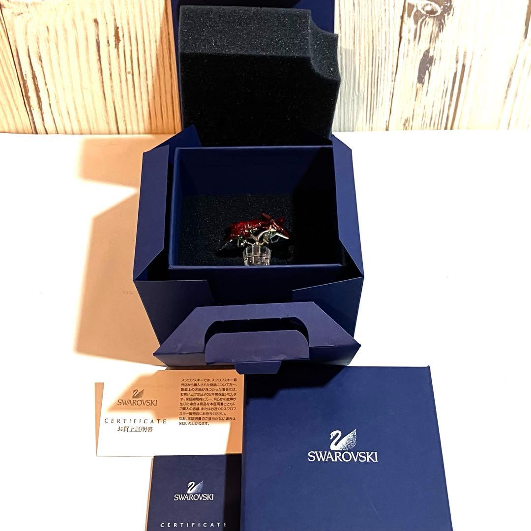 g*e様 【美品】スワロフスキー ポインセチア 905209 クリスタルフラワー