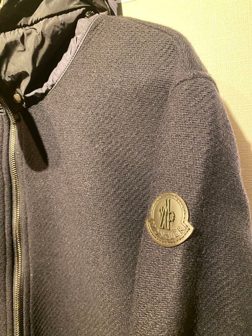 隼*様 モンクレール　フリースパーカー ネイビー