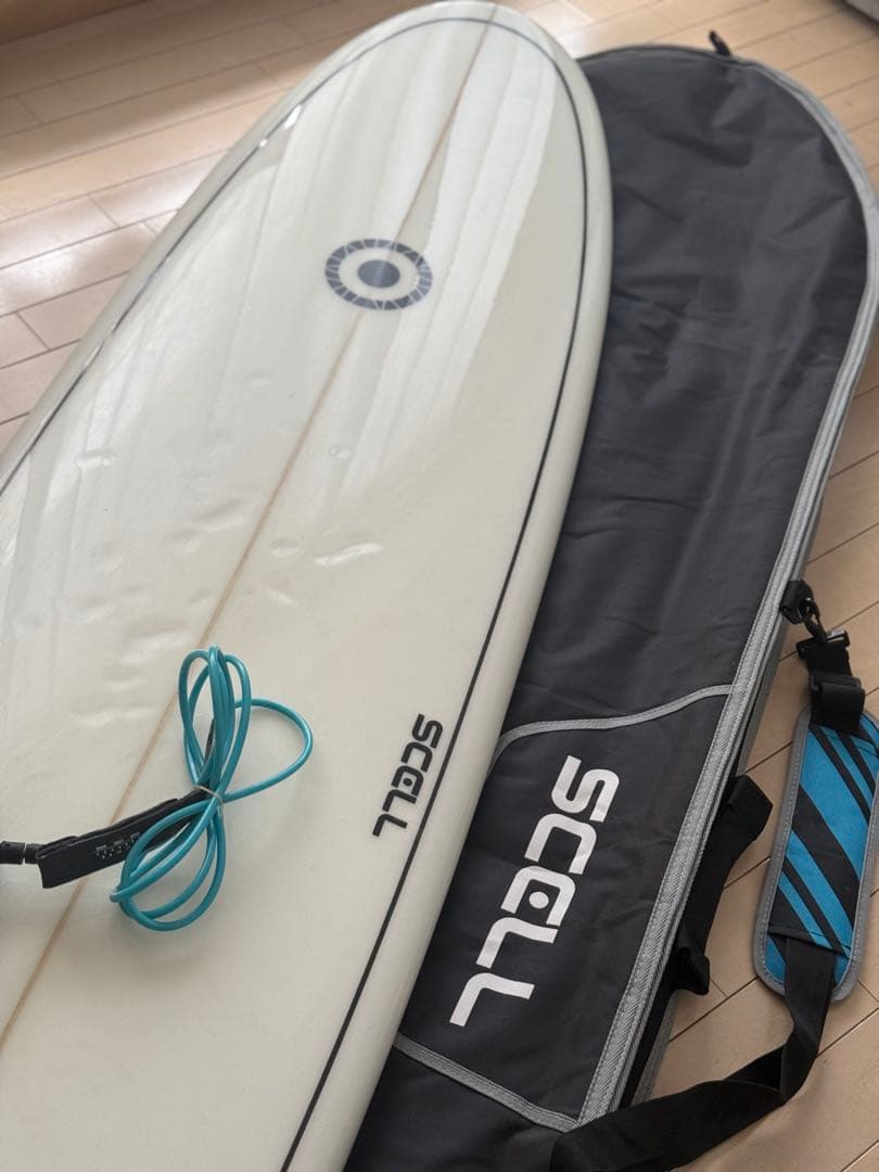 美品★ 7.4ft ミッドレングス　ハードケース　フィン付き【引き取り限定】