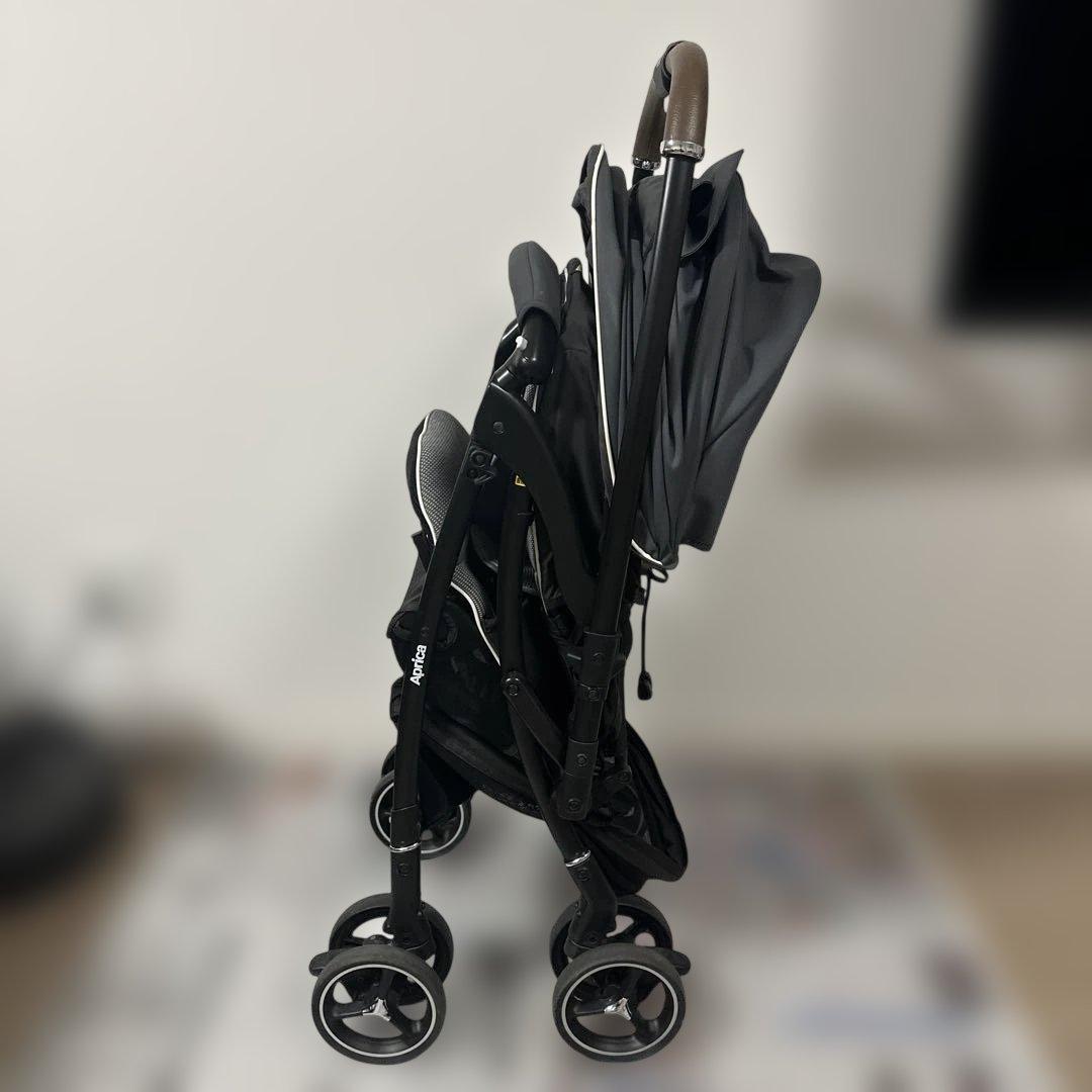 アップリカ ラクーナクッション ベビーカー グレー 説明書付き
