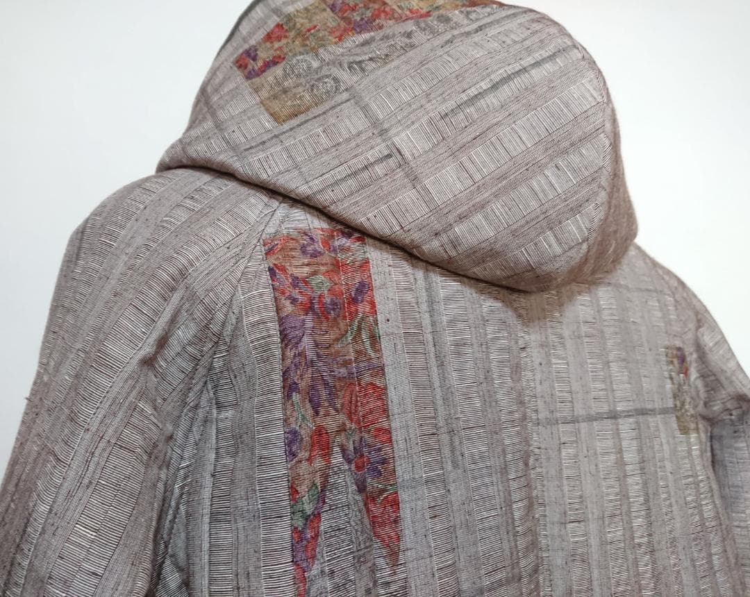 着物リメイク キルティング/ラグランコート【5144】