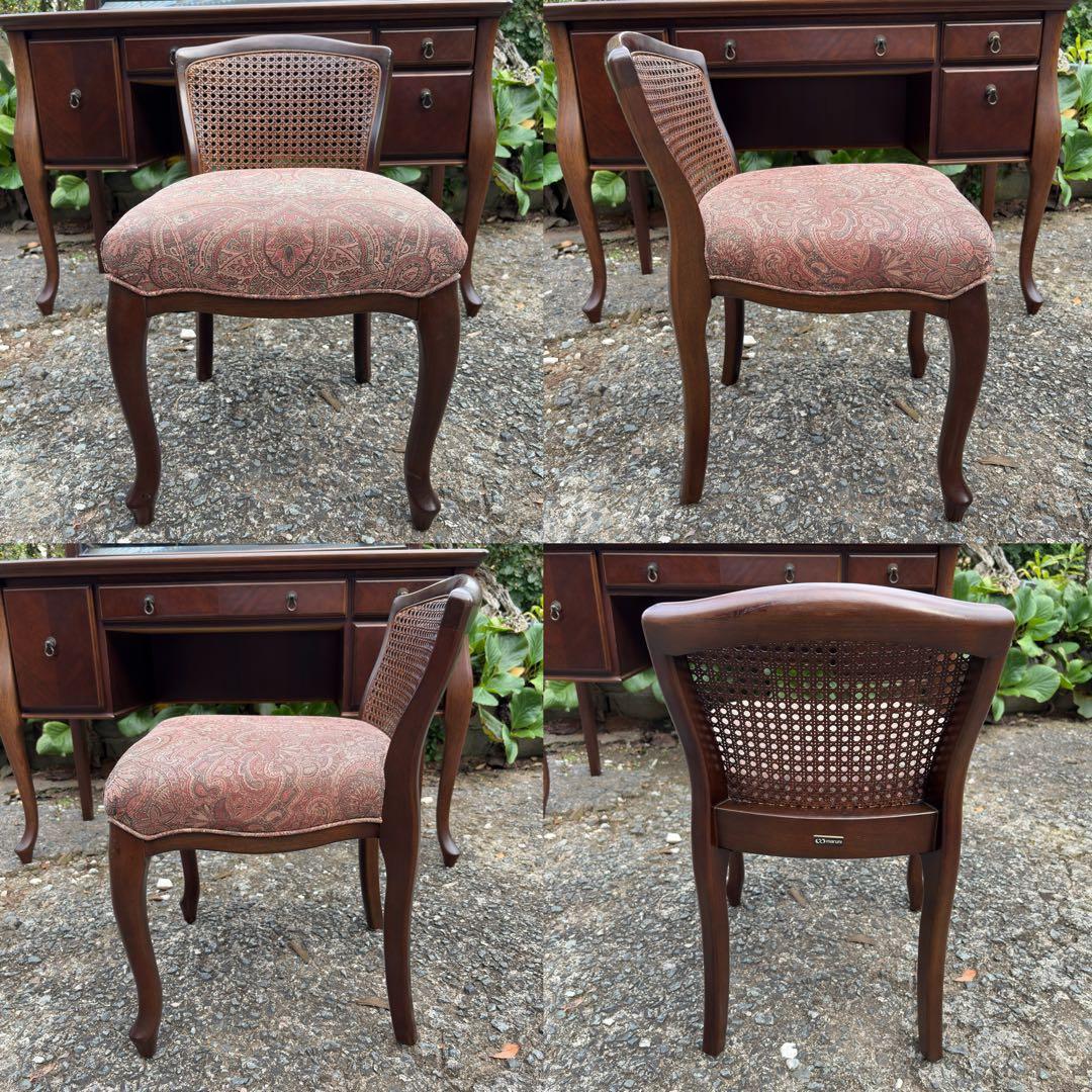 マルニ木工 maruni ベルサイユ ドレッサー 猫脚 鏡台 化粧台 椅子付き