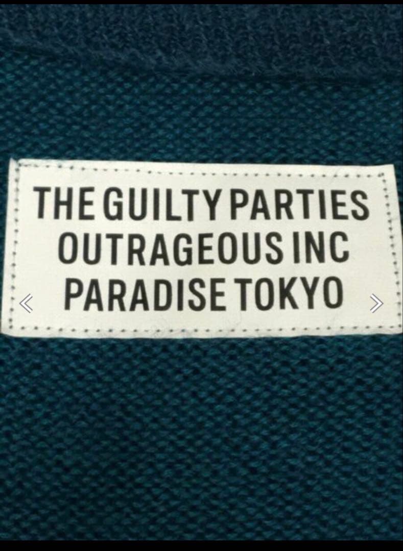 WAKOMARIA ワコマリア モヘアカーディガン 20FW ターコイズルー