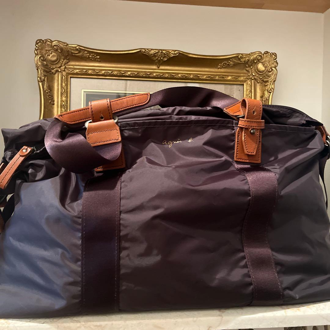 アニエスベー ナイロン　大容量ボストンバッグ　トートバッグ