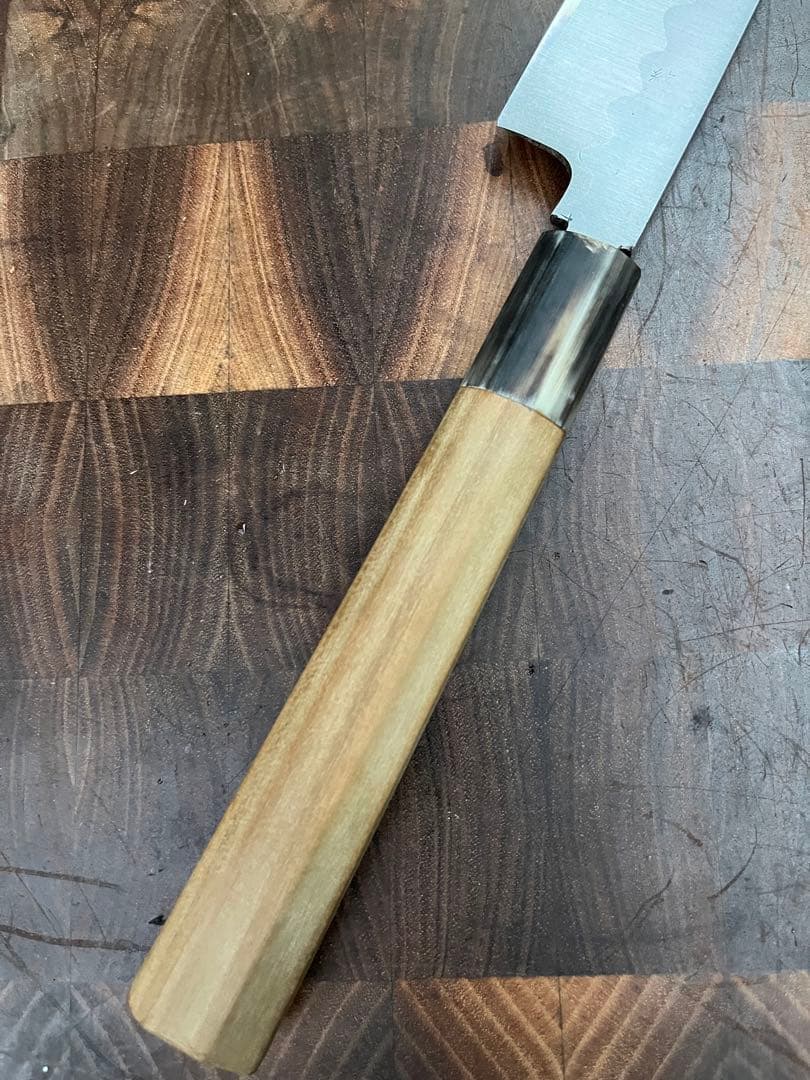 堺打ち刃物　青鋼　紋　鍛錬　柳刃　刺身　尺　300mm 包丁　和包丁　刃紋