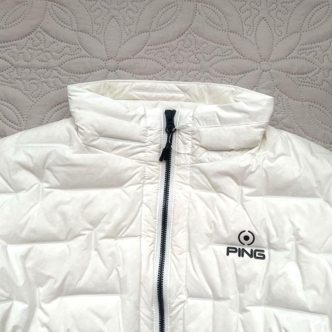 PING ピン　ゴルフウエア　ダウンジャケット　ホワイト　LL