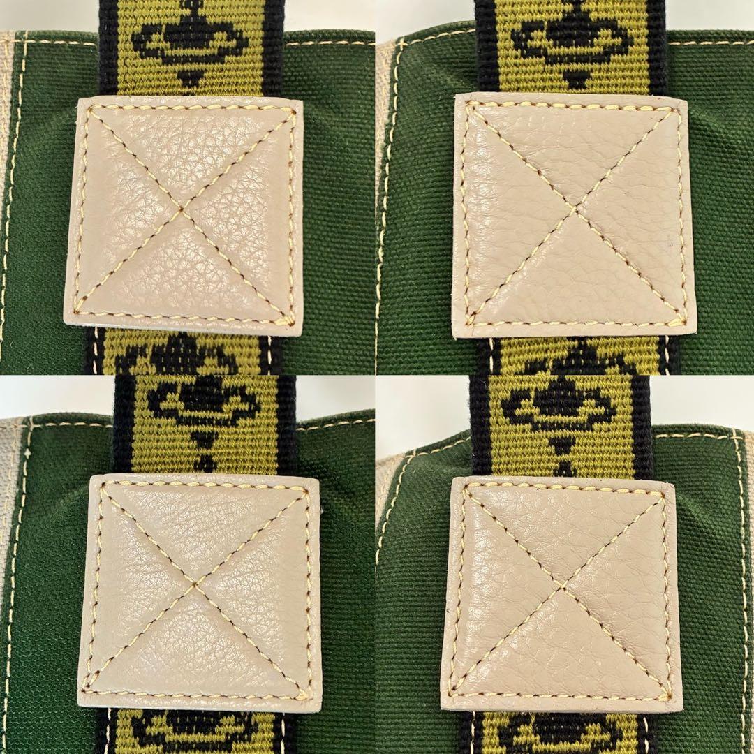 【美品】ヴィヴィアンウエストウッド トートバッグ キャンバス レザー 手提げ