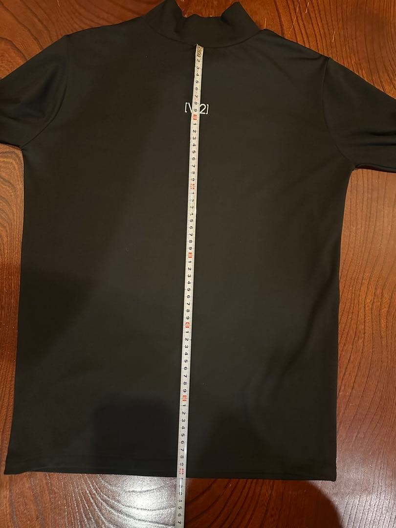 V12 モックネック 裏起毛 長袖シャツ 美品