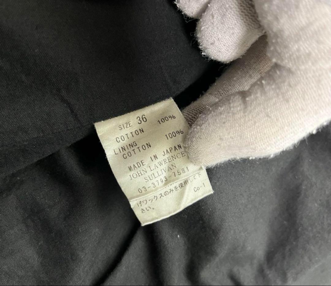 ジョンローレンスサリバン　ダブルトレンチコート　オイルドコットン