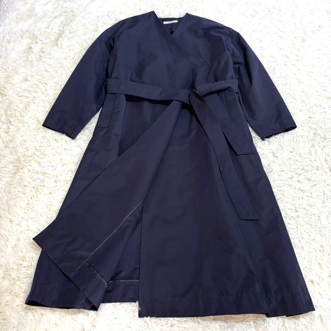 【極美品】SHE Tokyoコート　Doris ネイビー　大きいサイズ