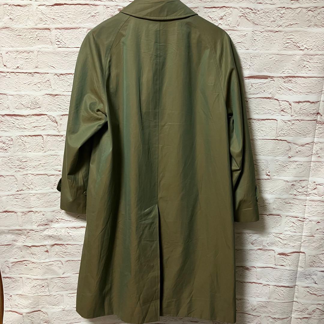 バーバリー ステンカラーコート 玉虫色 90s