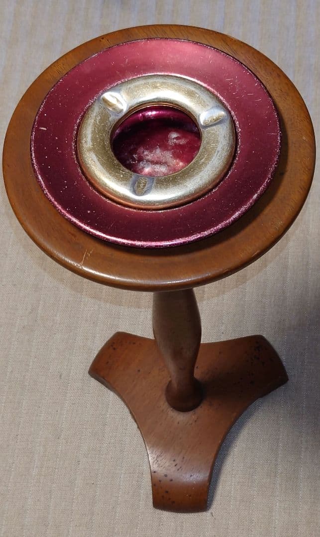 MARUNI 木製アンティークスタンド 灰皿スタンド