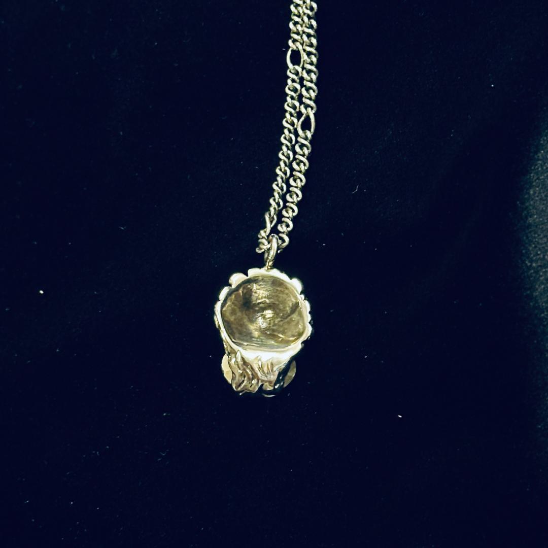 GUCCI グッチ メタルクリスタル ライオンヘッド ロングネックレス シルバー