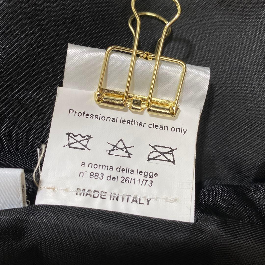 極美品♡ホメオスタイル イタリアンラムレザージャケット 最高級羊革 スティッチ