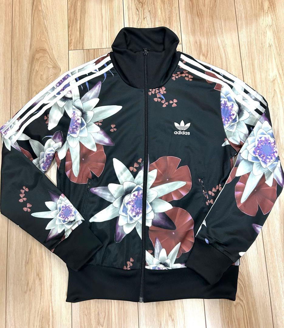 美品　adidas 花柄　ジャージ トラックスジャケットXOTサイズ