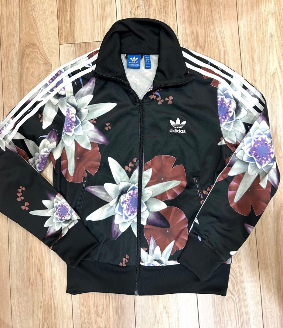 美品　adidas 花柄　ジャージ トラックスジャケットXOTサイズ